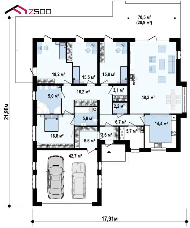 Проект дома Z311 - изображение 3