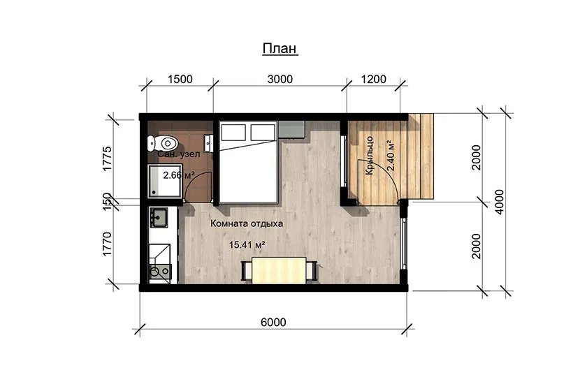 Модульный дом ГД-21 - изображение 3