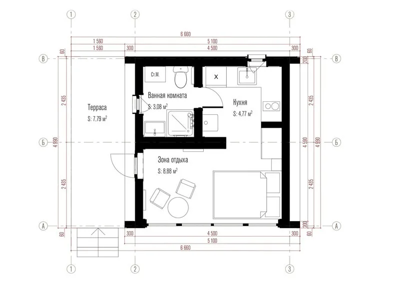 Модульный дом ГД-16 - изображение 7