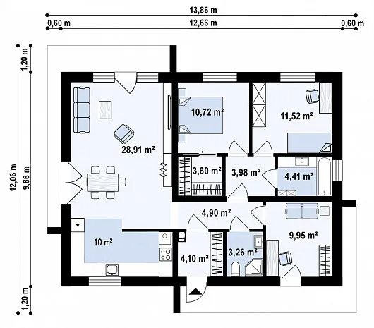 Проект дома Z413 - изображение 3