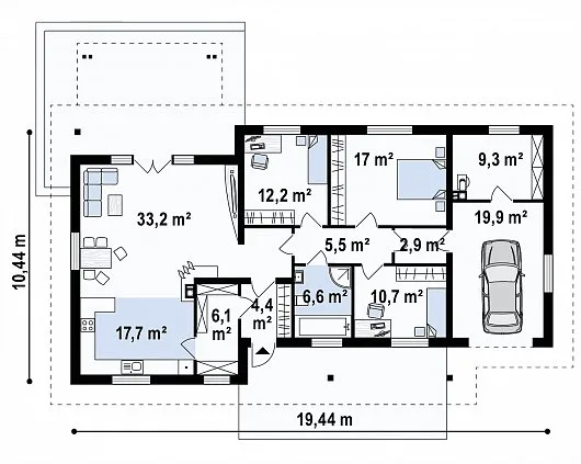 Проект дома Z176 GP - изображение 3