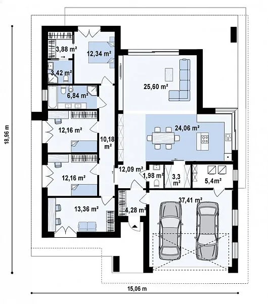 Проект дома Z412 - изображение 3
