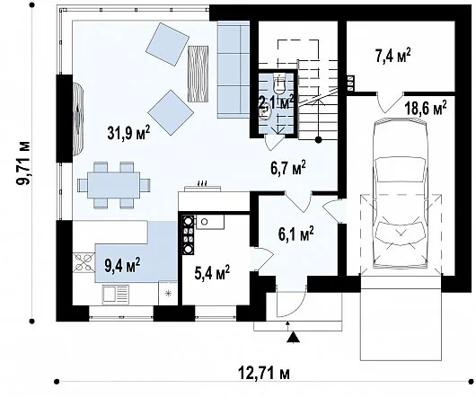 Проект дома Z465 - изображение 3