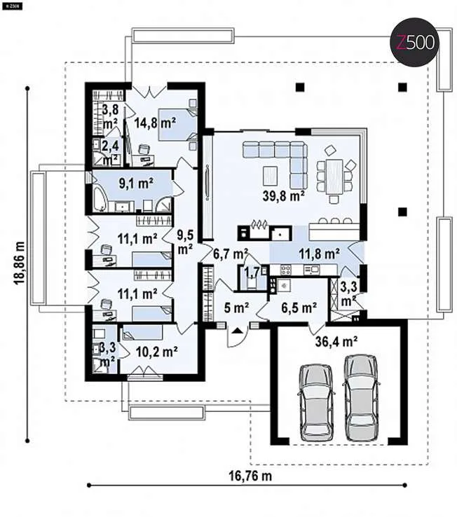 Проект дома Z378 - изображение 3