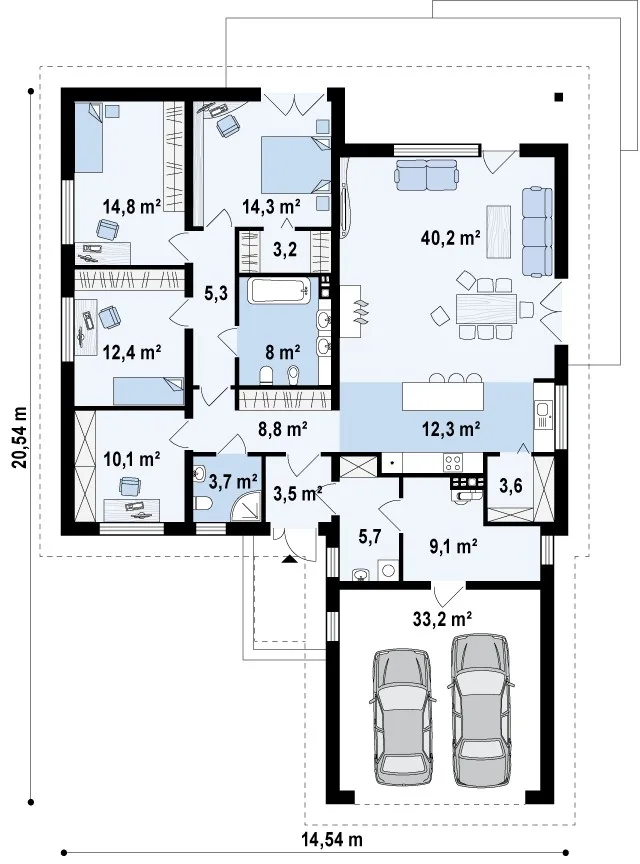 Проект дома Z52 - главное фото