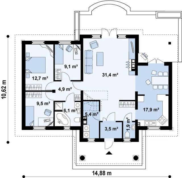 Проект дома Z2 - изображение 3
