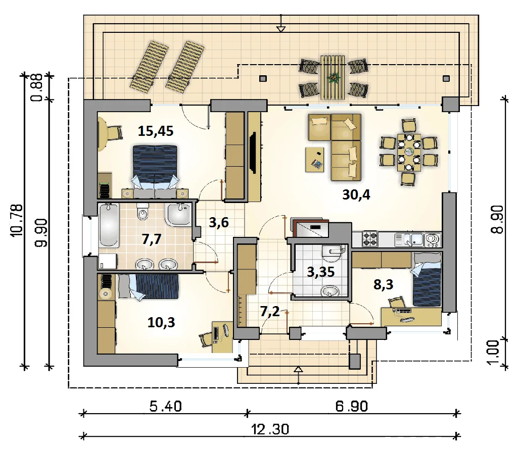Проект дома D650 - изображение 3