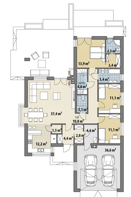 Проект дома D140 - изображение 3