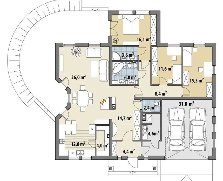 Проект дома D165 - изображение 3