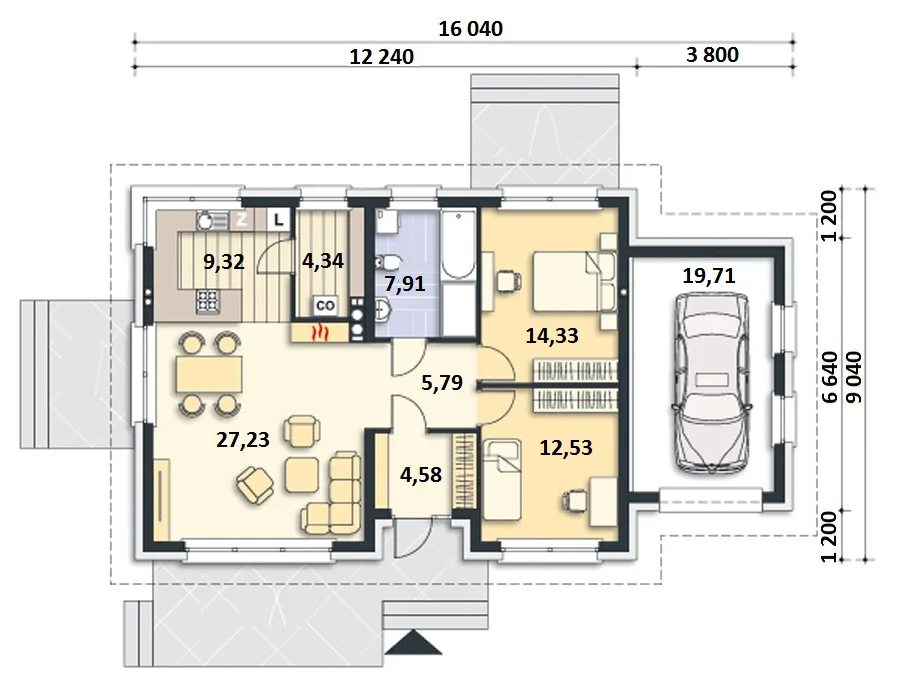 Проект дома D417 - изображение 2