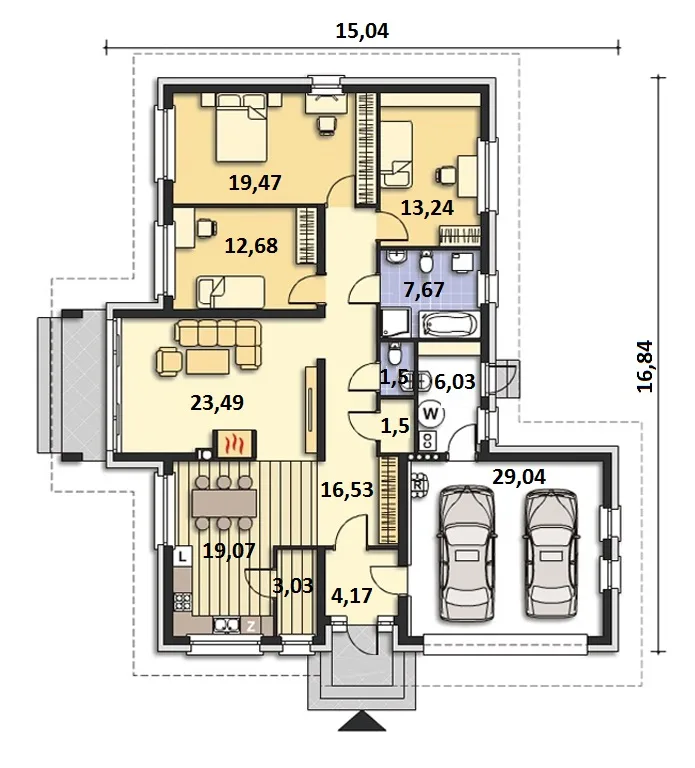 Проект дома D176 - изображение 3