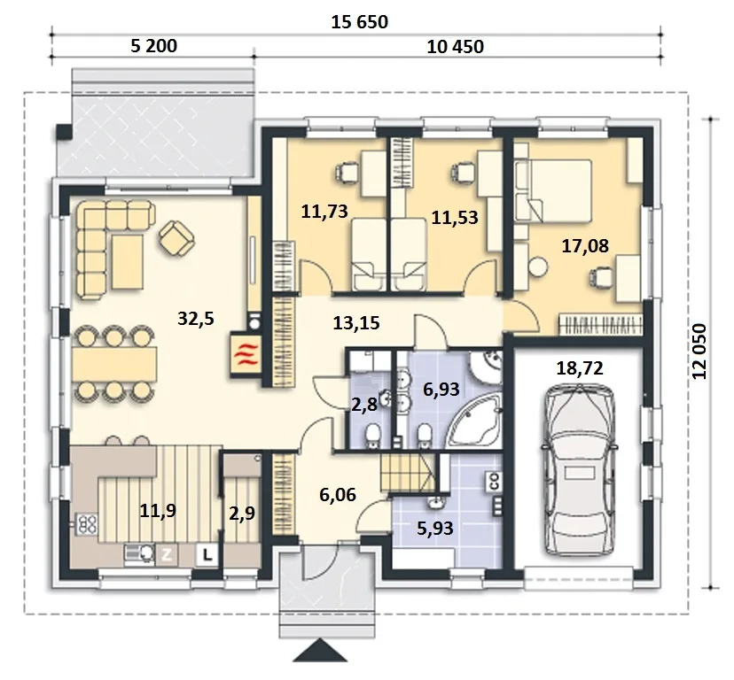 Проект дома D211 - изображение 2